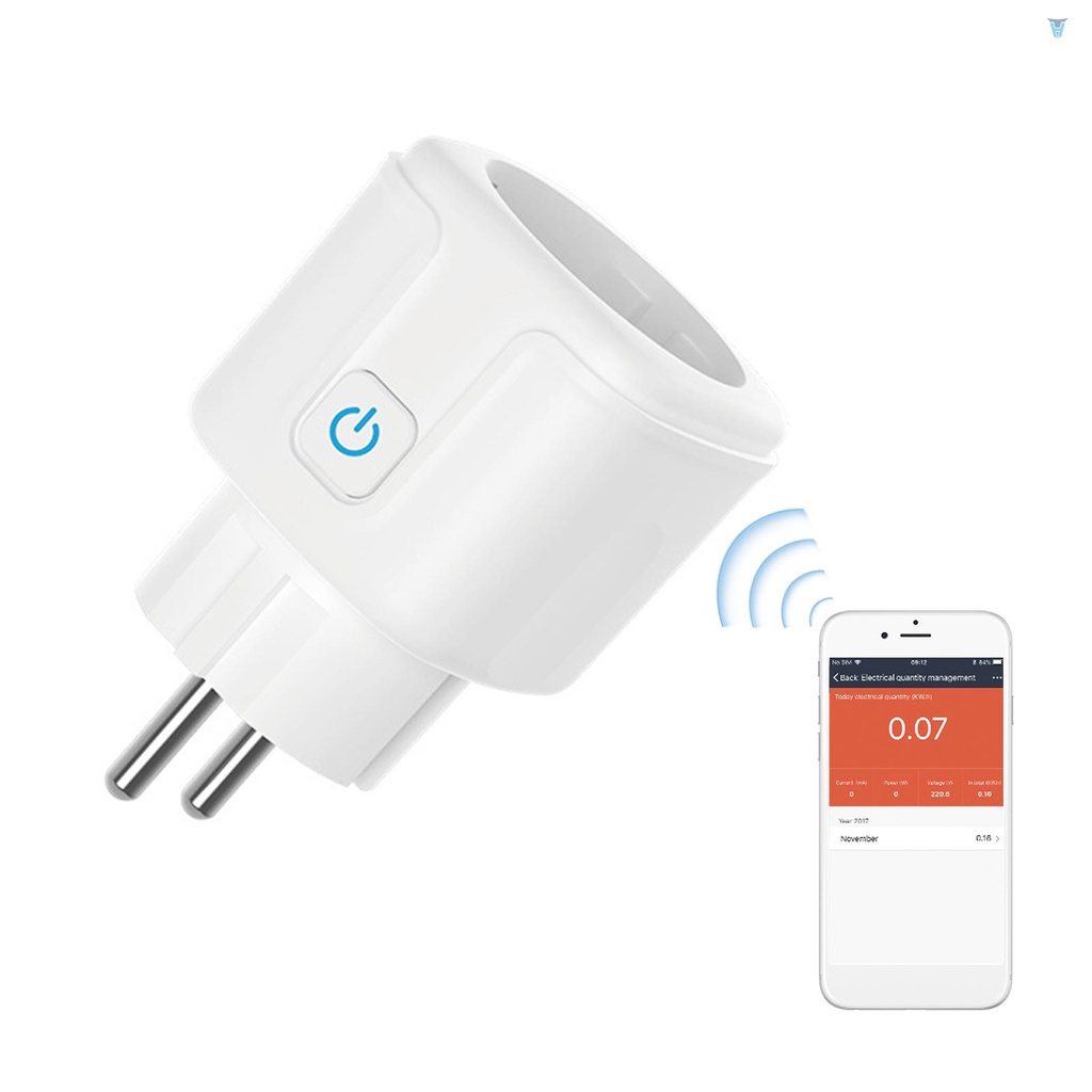 Ổ Cắm Thông Minh Điều Khiển Bằng Giọng Nói Wifi AC 100-24 16A