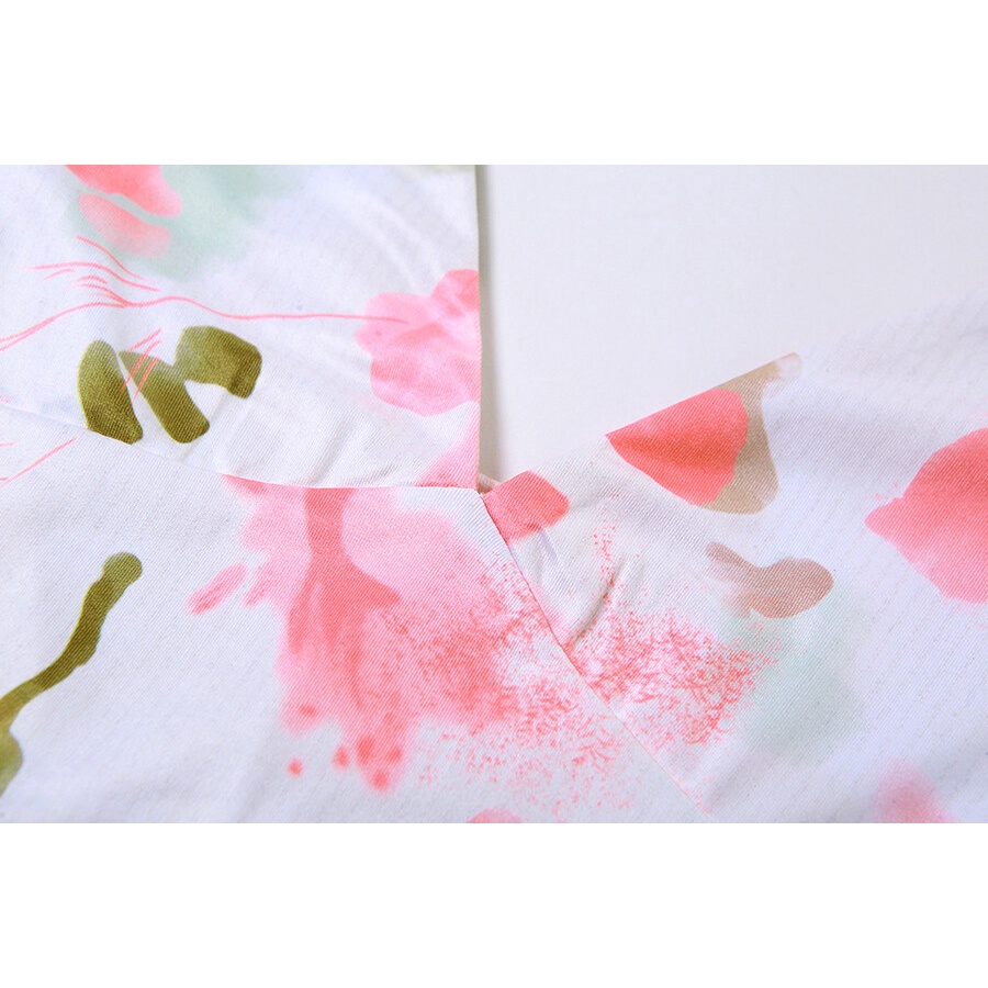 Kliou Đầm Midi In Hoa Phối Dây Rút Thời Trang 2023 Cho Nữ