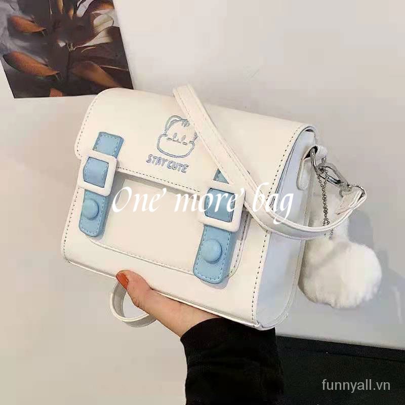 Balo Da PU Dáng Vuông Nhỏ Màu Hồng Dễ Thương Thời Trang Cho Bạn Gái