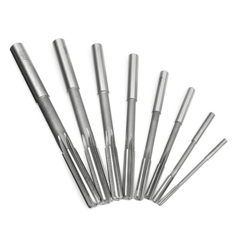 Set 8 Mũi Khoan HSS H7 3 / 4 / 5 / 6 / 7 / 8 / 9 / 10mm Cho Máy Phay