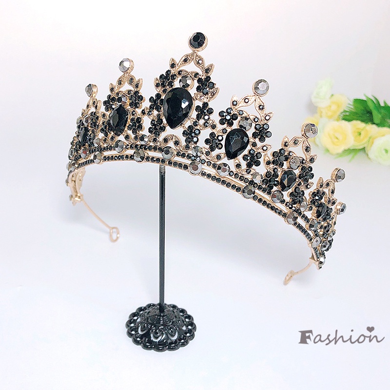 Băng Đô Cài Tóc Hình Vương Miện Có Đính Đá