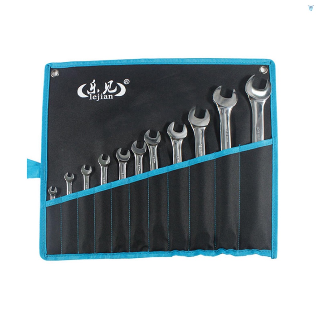 Bộ 11 Cờ Lê Sửa Chữa Bằng Thép Vanadium Crom 6mm Đến 19mm