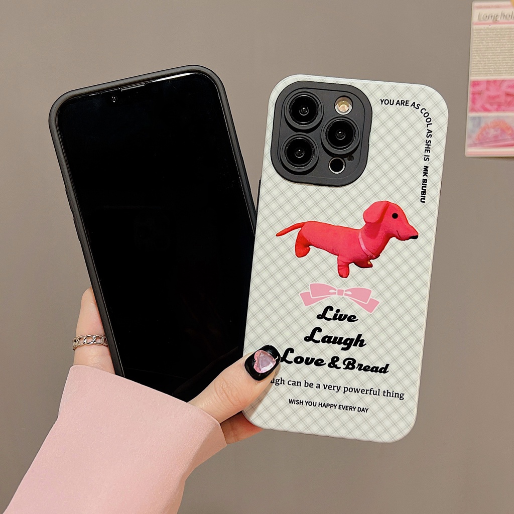 Ốp Điện Thoại Nhựa PC Cứng Viền Dẻo Chống Sốc In Hình Chó Mèo Đen Cho iPhone 11 13 12 14 Pro Max