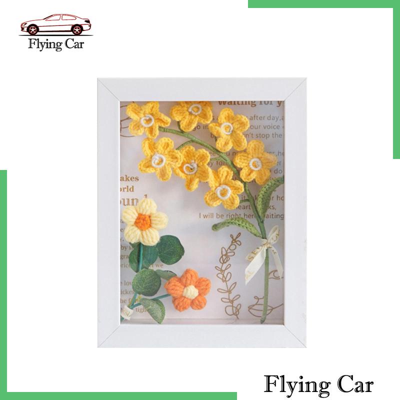 [Lzdjfmy2] Khung Ảnh Hoa Móc Bằng Sợi Móc Để Trang Trí Phòng Ăn Tiệc