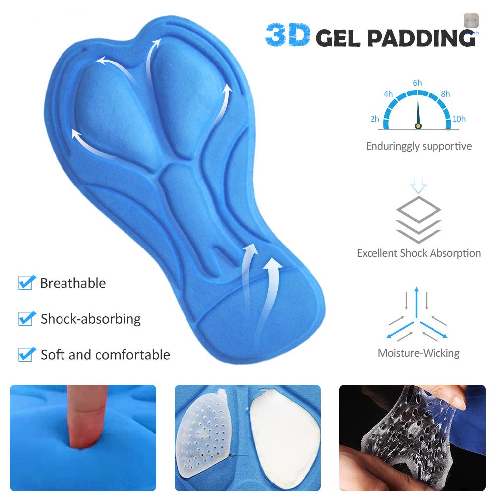 Quần Short Đạp Xe Có Đệm Gel Thoáng Khí Cho Nam