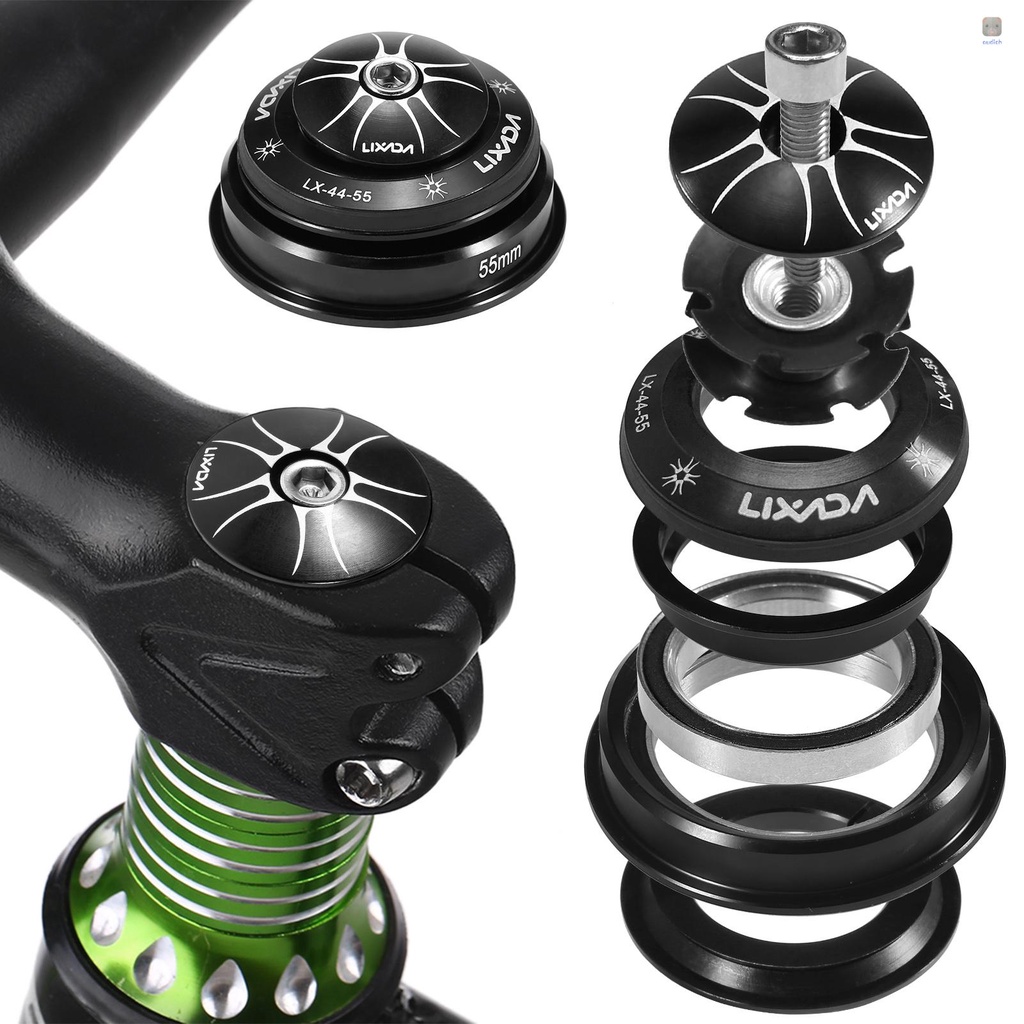 Lixada Bộ Tai Nghe Vòng Bi Bằng Hợp Kim Nhôm CNC Độ Chính Xác Cao Cho Xe Đạp