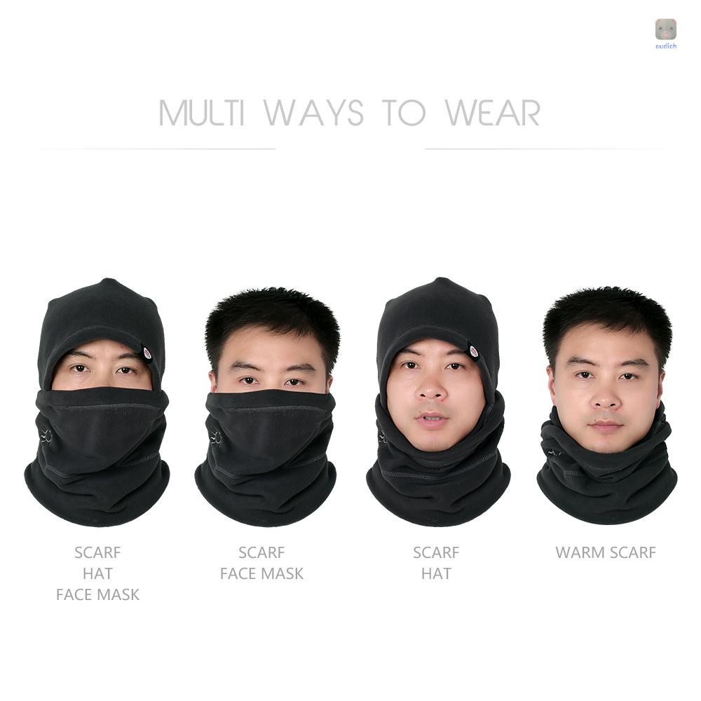 Bộ Mũ Trùm Đầu Và Cổ Bằng Lông Cừu Chống Tĩnh Điện Giữ Ấm Mùa Đông Cho Nam Nữ