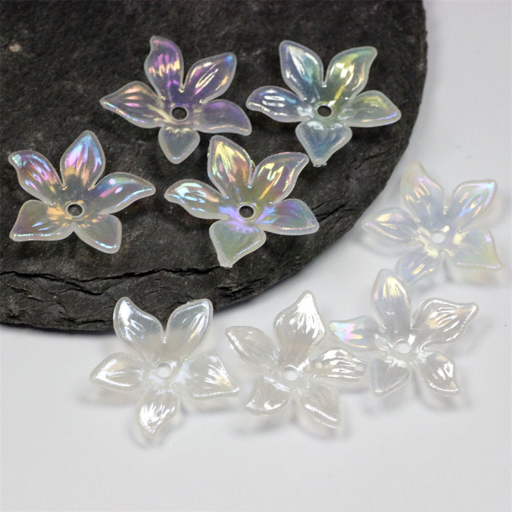 Set 50 Hoa Tai 22mm Bằng Acrylic Nhiều Màu Sắc Thời Trang