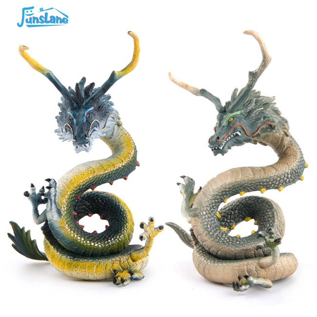 Funslane Mô Hình Thần Thoại Sinh Vật Trung Quốc Azure Dragon Tortoise Vermilion Bird Màu Trắng