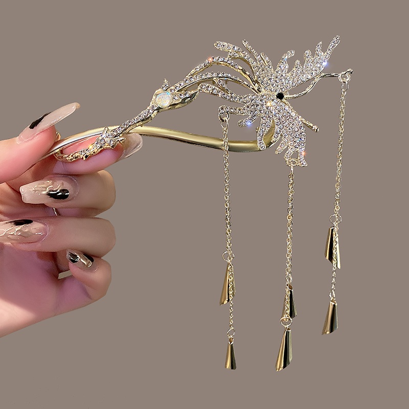 Kẹp Tóc Dạng Xoắn Ốc Hình Bướm Sau Lưng Cho Nữ