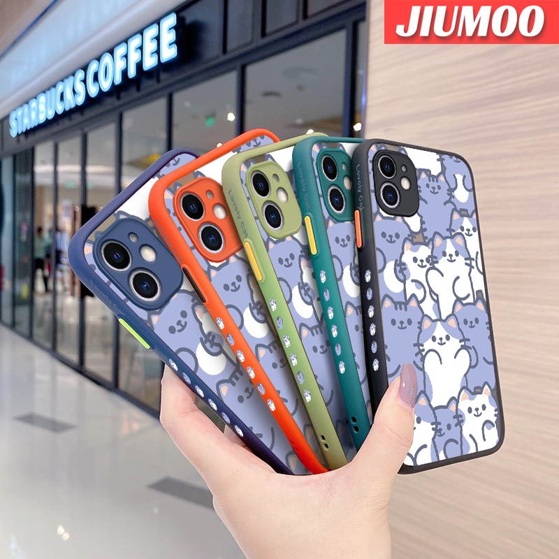 Ốp Điện Thoại Silicone Trong Suốt Nhám Chống Sốc In Hình Mèo Hoạt Hình Dễ Thương Cho Realme 3 3i 3 Pro