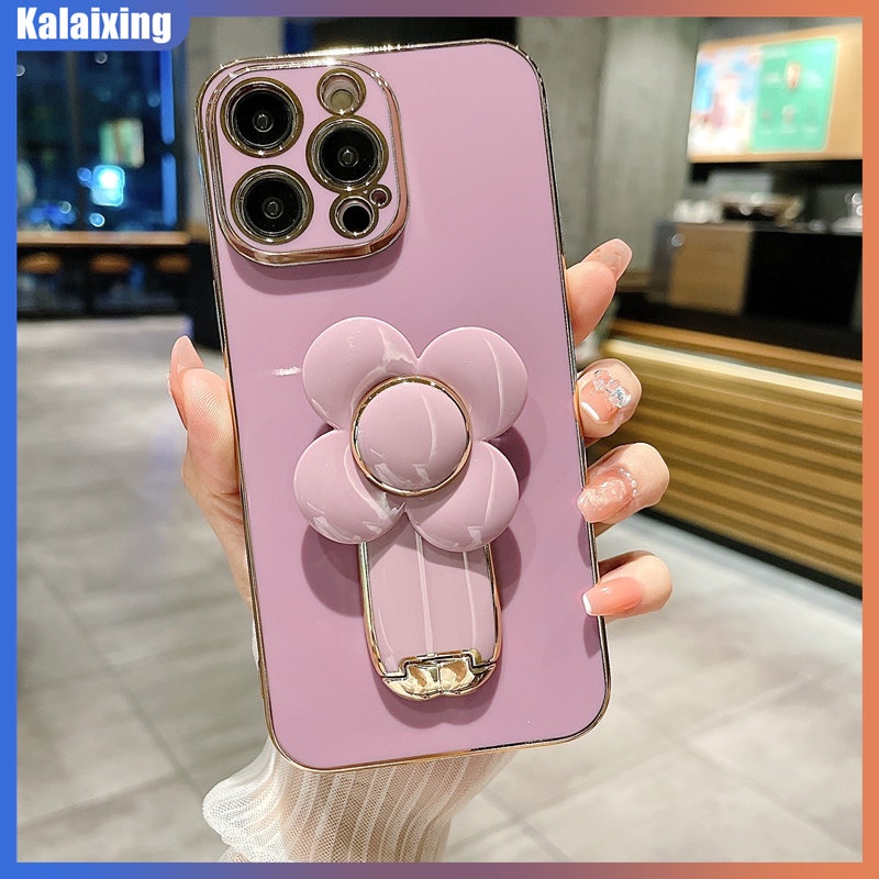 Ốp Điện Thoại Dẻo Họa Tiết Hoạt Hình Cối Xay Gió Mạ Điện Dễ Thương Cho iPhone 14 Pro Max 14Plus 13 Pro Max 13Mini