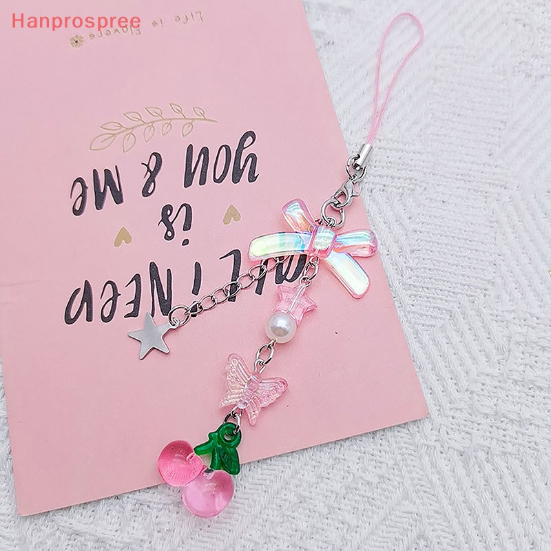 Hanprospree > Dây Đeo Điện Thoại Di Động Trong Suốt Đính Nơ Trái Tim Tươi Tắn Nhỏ Nhắn Nhẹ Nhàng Đa Năng Thời Trang Mùa Hè Cho Học