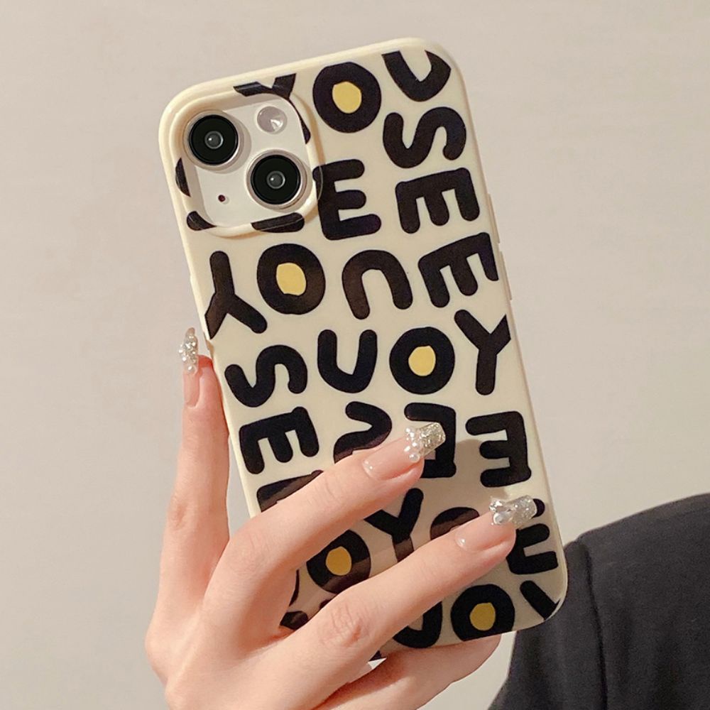 Ốp Điện Thoại TPU Mềm Chống Sốc Chống Bụi Bẩn In Chữ Tiếng Anh Cho IPhone 14 Pro Max 13 12 11 Pro Max XR XS 7 8 Plus