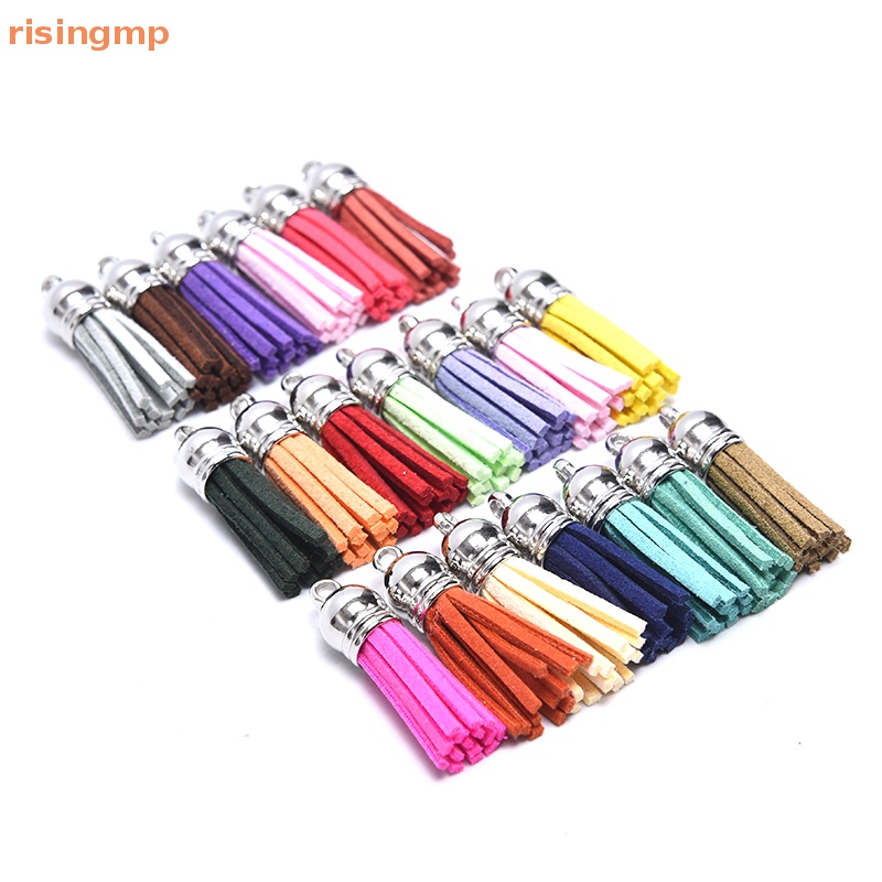 Set 20 Mặt Dây Chuyền Bằng Da Phối Tua Rua DIY