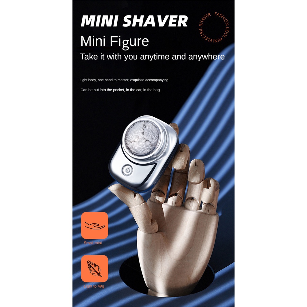 Máy cạo râu JULYSTAR điện ướt và khô sạc USB mini cầm tay cho nam nữ