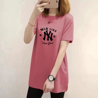 Áo Thun Nữ Tay Ngắn Cổ Tròn Dáng Rộng Thời Trang Mùa Hè Phong Cách Hàn Quốc