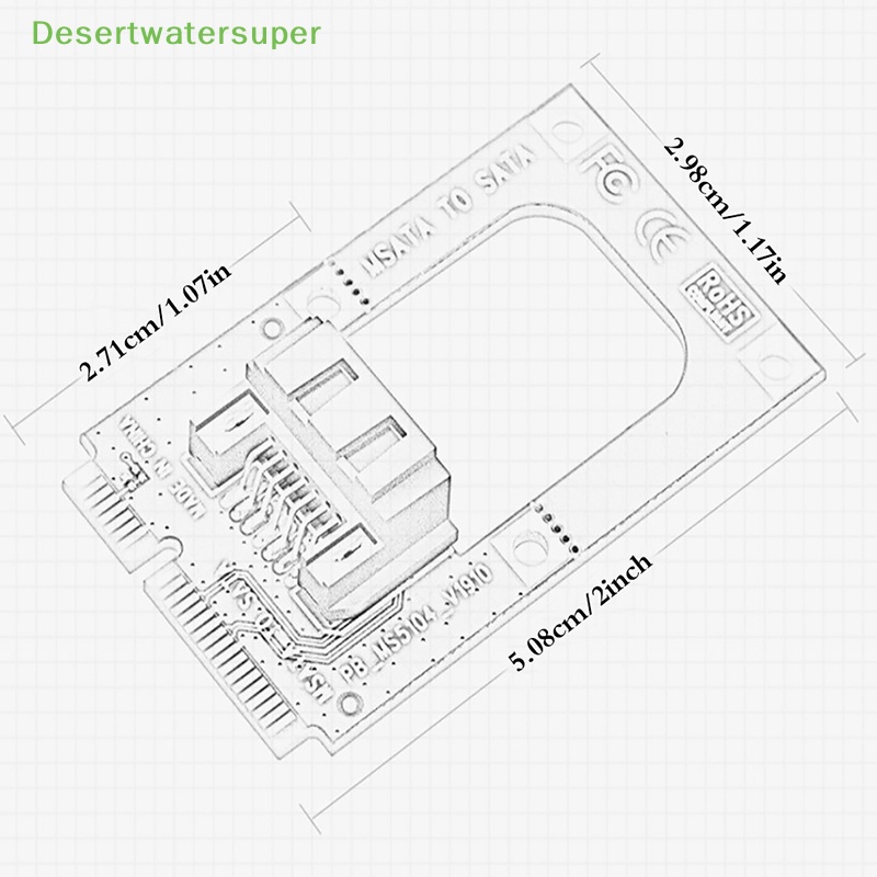 Thẻ Chuyển Đổi mSATA Sang SATA 7-Pin SATA