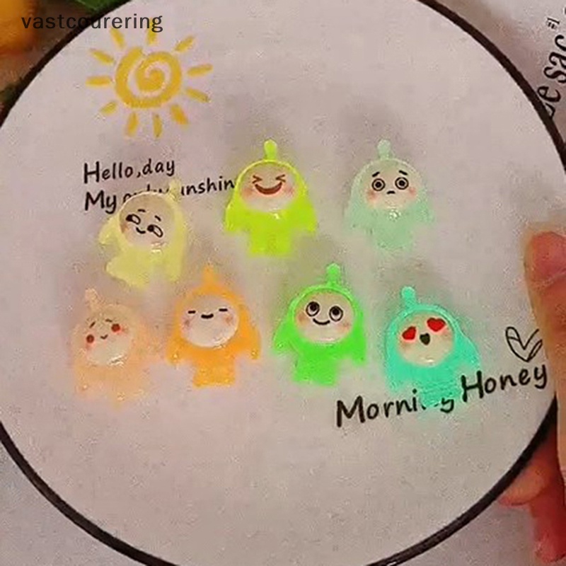 Bộ 5 Đồ trang trí Nhân Vật Hoạt Hình Bằng Nhựa Resin Phát Sáng Trang Trí Xe Hơi / Vườn Quà Tặng