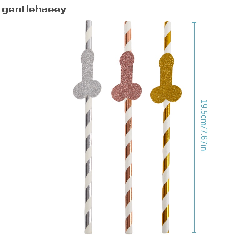 Set 6 Ống Hút Dùng Một Lần Trang Trí Tiệc