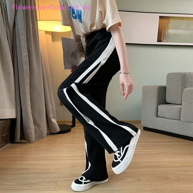 Quần Dài Lưng Cao Ống Rộng Phối Dây Rút Thời Trang Cho Nữ