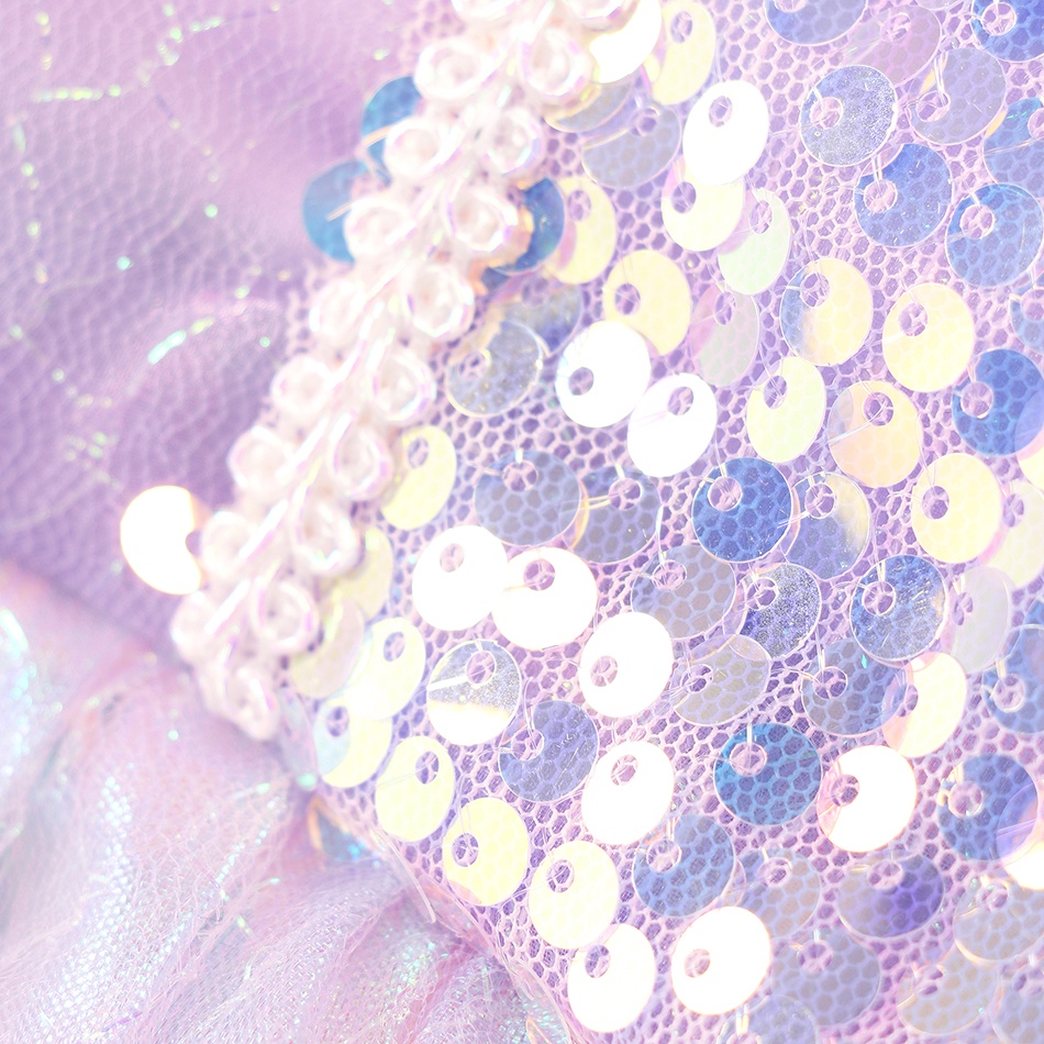 Bộ Đồ Hóa Trang Nàng Tiên Cá Đính Kim Sa Lấp Lánh E68 Cho Bé Gái