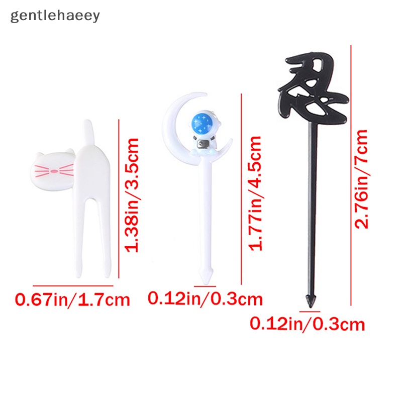 Nĩa Ăn Trái Cây Tráng Miệng Hình Động Vật Hoạt Hình Mini Cho Trẻ Em