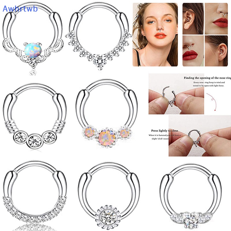 1 Khuyên Mũi Đục Lỗ Dạng Xoắn Ốc Hình Hoa Cho Nam Và Nữ Mới