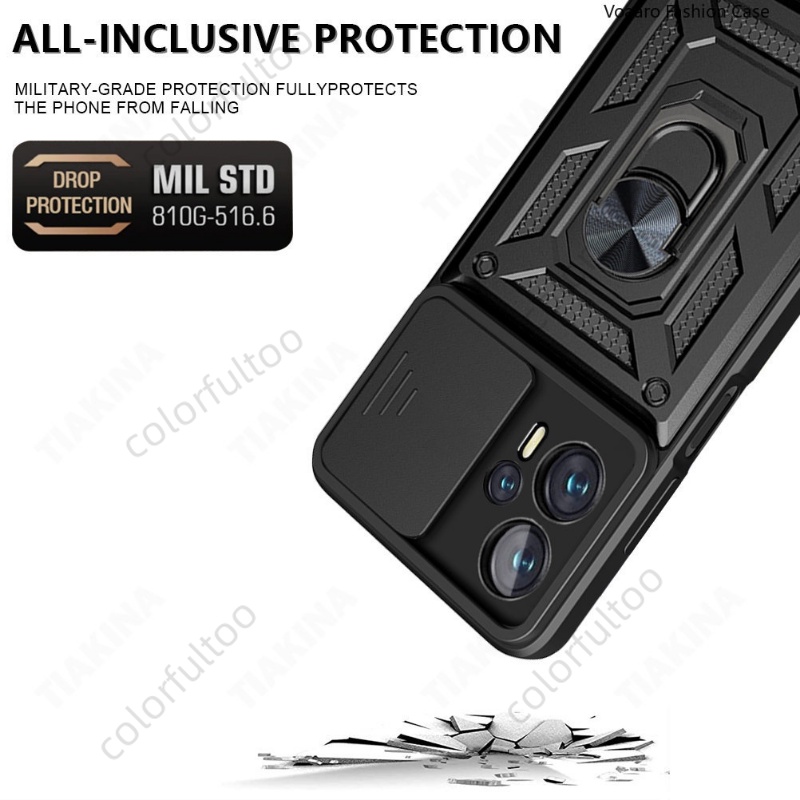 Ốp Điện Thoại Dạng Giáp Chống Sốc Có Vòng Đỡ Nam Châm Cho Xiaomi Redmi Note 12 Turbo 12 Turbo Note12 Turbo 5G