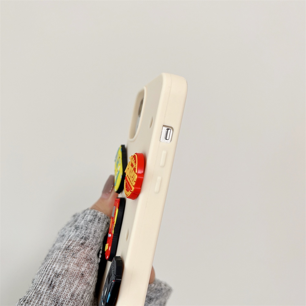 Ốp Điện Thoại Tpu Dẻo Họa Tiết Hoạt Hình Xe Hơi Độc Đáo Chống Rơi Cho iPhone 14 13 12 11 Pro Max