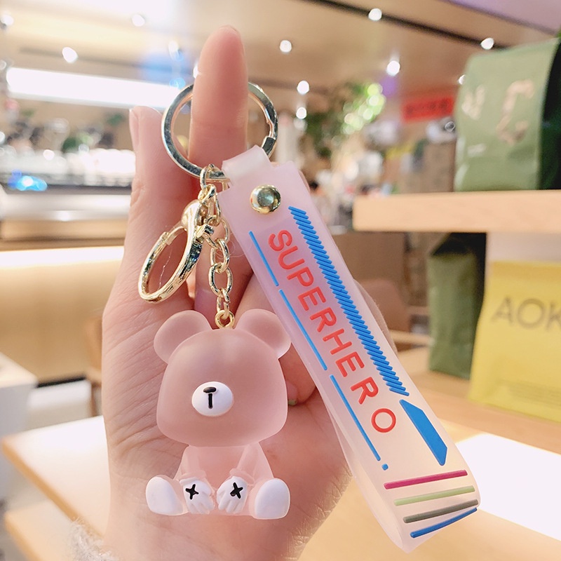 Móc Khóa Hình Chú Gấu Bằng Nhựa Dễ Thương