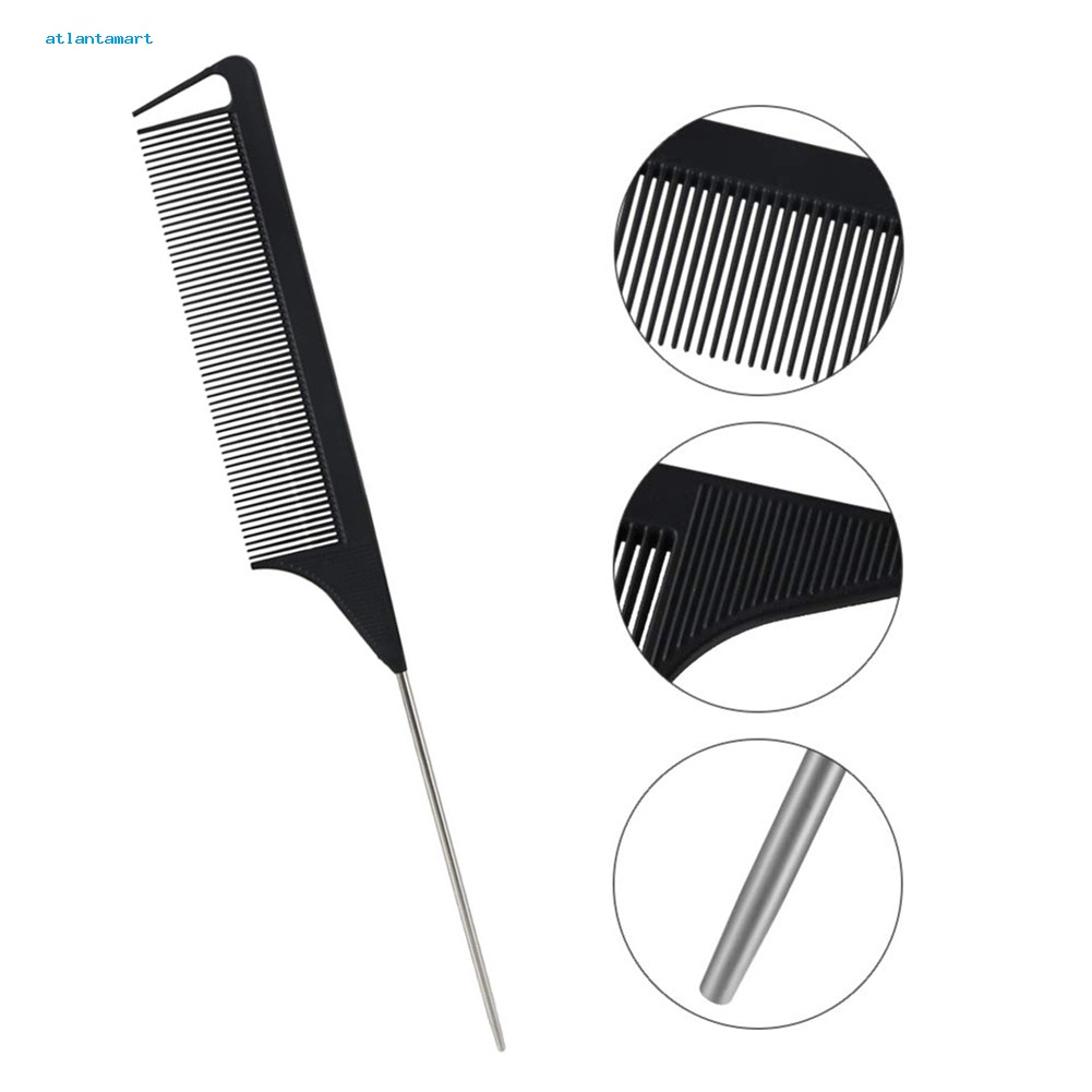 Túi Đựng Đồ Dùng Cao Cấp Tiện Dụng| Lược Chải Tóc Đuôi Chuột Bằng Thép Chống Tĩnh Điện Chất Lượng Cao