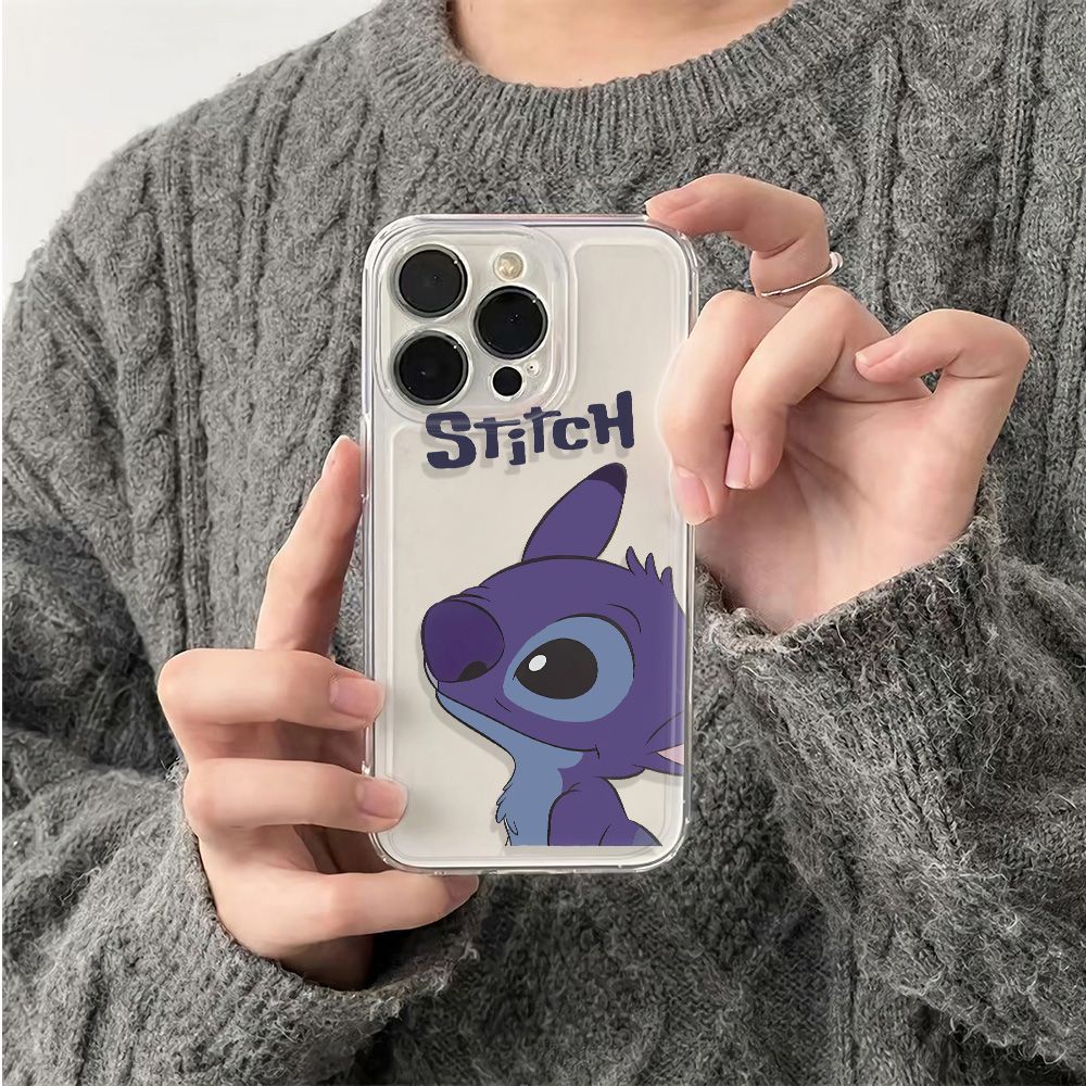 ✅Ốp Điện Thoại Mềm Chống Sốc Họa Tiết Stitch 13 Phong Cách Đơn Giản Cho Iphone 14pro 12 Max 6In Plus 7811