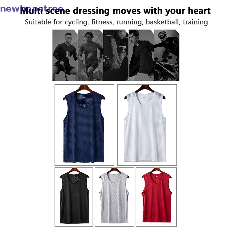 Áo Sát Nách Đi Xe Đạp Phối Lưới Thời Trang Mùa Hè Cho Nam Giới