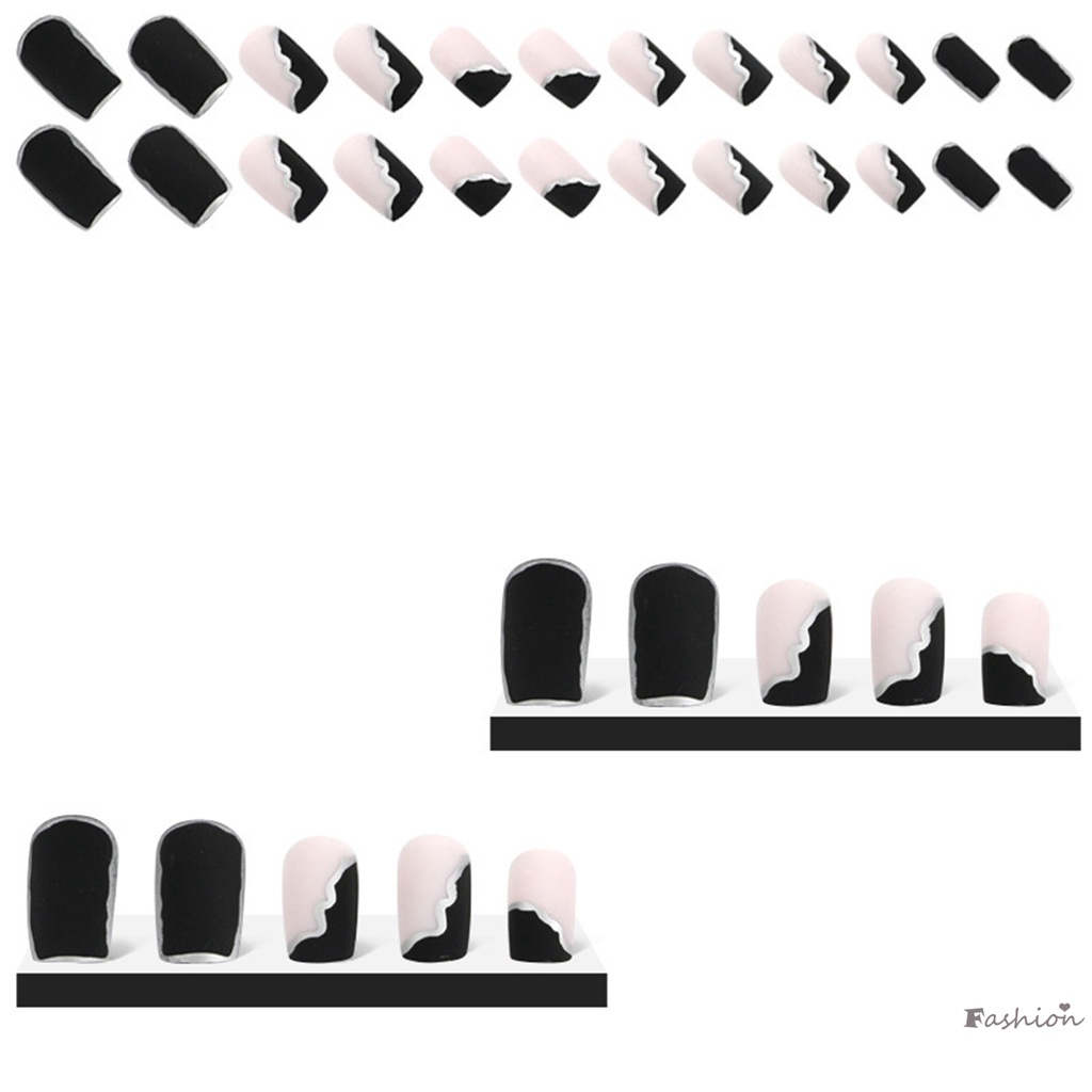 Móng Tay Giả Màu Bạc Có Thể Tái Sử Dụng