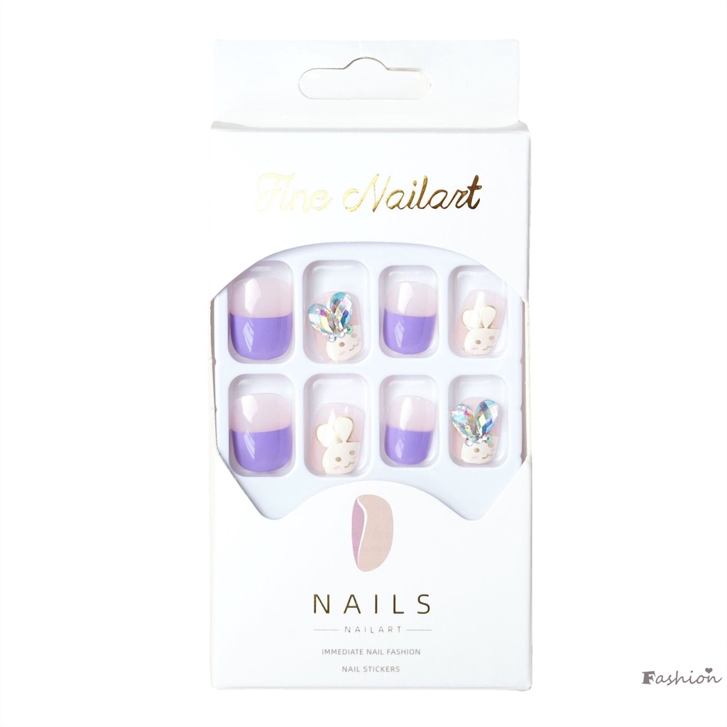 Móng Tay Giả Hình Thỏ Xinh Xắn Cho Nữ