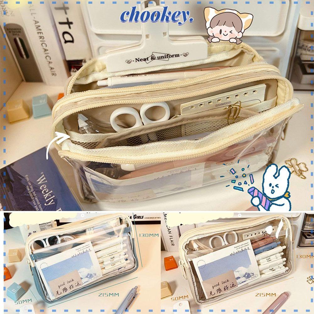 Túi Đựng Bút Hai Ngăn Cỡ Lớn Tiện Lợi Ốp