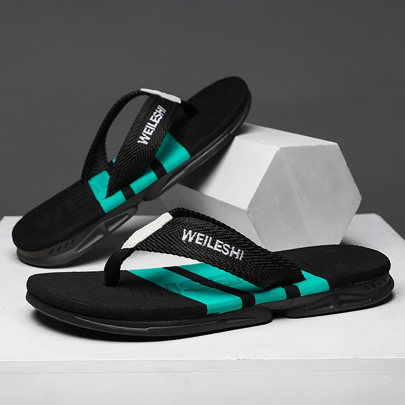 Size 39-46 dép tông dép rencho đep nam dép sandal Dép chống trượt dép nam xốp dép nam sandal dép đi biển dép đen