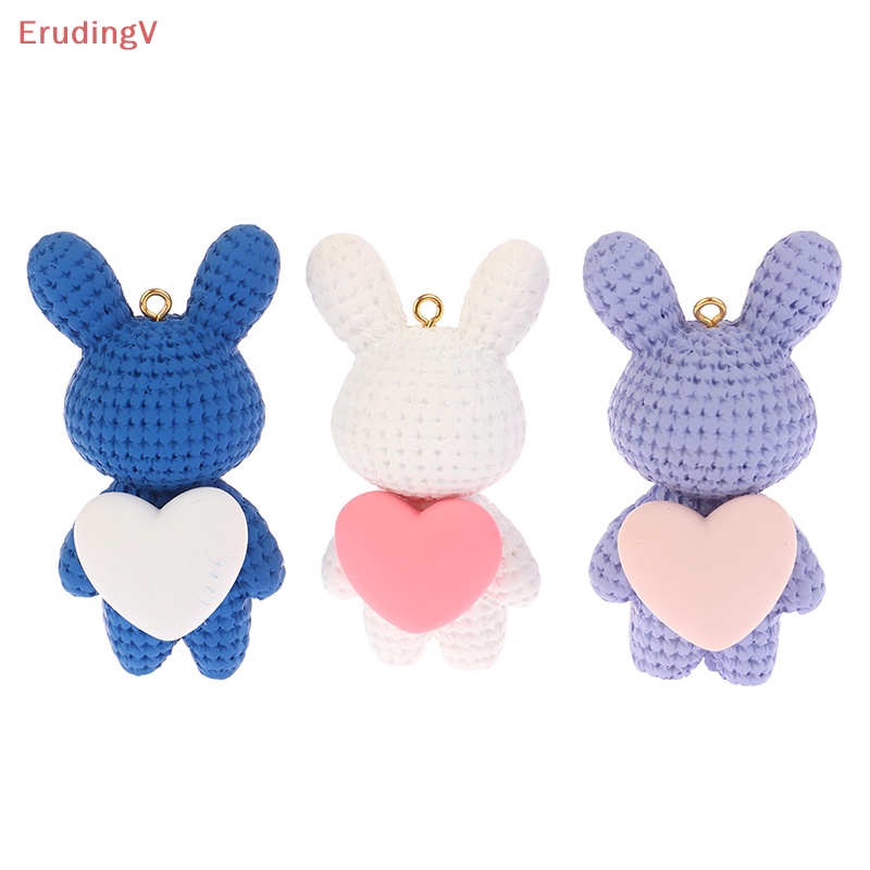 [ErudingV] 1 Móc Khóa / Móc Khóa / Làm Đồ Trang Sức DIY Hình Thỏ Hoạt Hình Dễ Thương Để Bàn Trang Trí