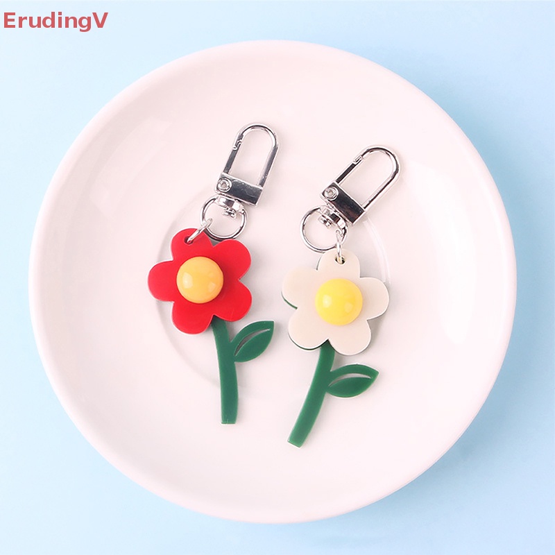 [ErudingV] Móc Khóa [Hàng Mới] Mặt Dây Chuyền Hoa Nhỏ Xinh Ngọt Ngào Tối Giản Cho Túi Xách Nữ