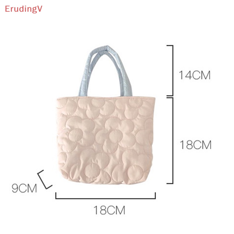 [ErudingV] Túi Đựng Hộp Cơm Trưa Xách Tay May Chần Phong Cách Ins Hàn Quốc Hợp Thời Trang Cho Nữ [Mới]