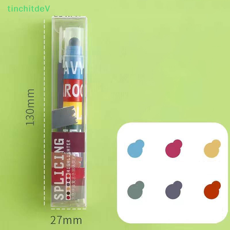 [TinchitdeV] Bút Đánh Dấu Đường Chỉ Màu Trơn Sáng Tạo Cao 12 Màu Cổ Điển [Mới]