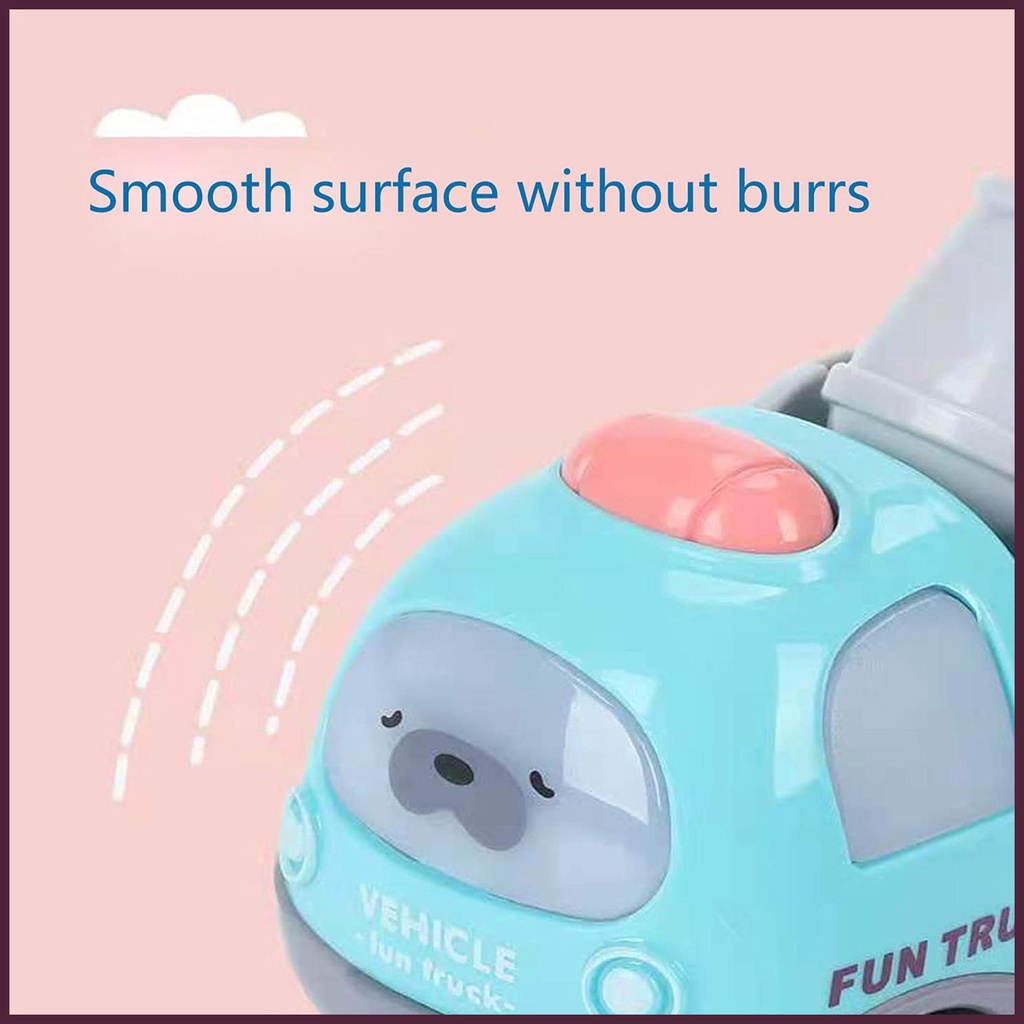 Bộ 12 Xe Đẩy Và Go Đồ Chơi Ma Sát Họa Tiết Hoạt Hình Dễ Thương Cho Bé Trai Và Gái