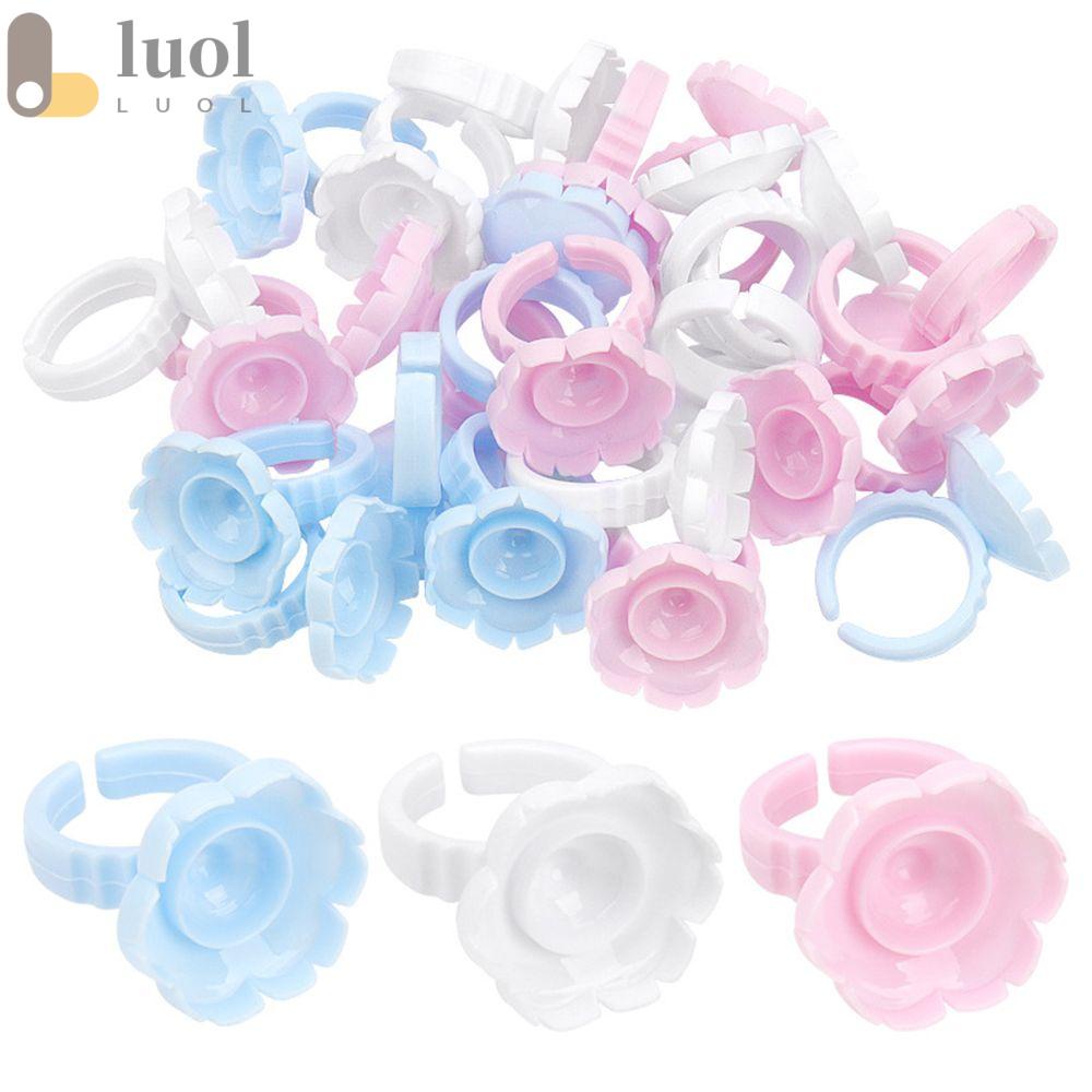 Set 100 Vòng Nhẫn Nhỏ Gắn Lông Mi Giả Giá Đỡ