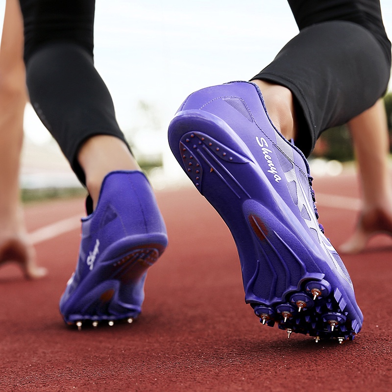 Giày Chạy Bộ Thể Thao Ngắn Ngang Gối Gắn Gai 8 Hàng Có Sẵn Chuyên Nghiệp Cho Bé Trai / Bé Gái