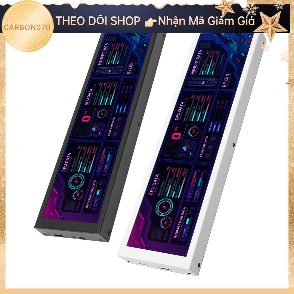 Carbon070 Màn hình nhiệt độ máy tính 8.8in cho AIDA64 1920x480 60Hz Giao diện USB C CPU GPU SSD Dữ liệu màn Raspberry Pi