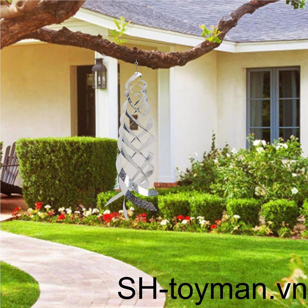 Bộ 3 Tấm Phản Quang Xoắn Ốc Gọn Nhẹ Mật Độ Cao Chống Nước Đuổi Chim Trang Trí Sân Vườn Ngoài Trời