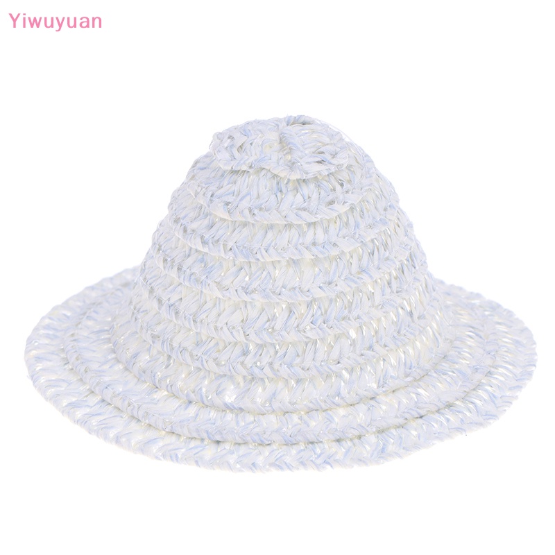 < Yiwuyuan > Nón Rơm Mini Đan Tay Trang Trí Nhà Búp Bê Thu Nhỏ Mới