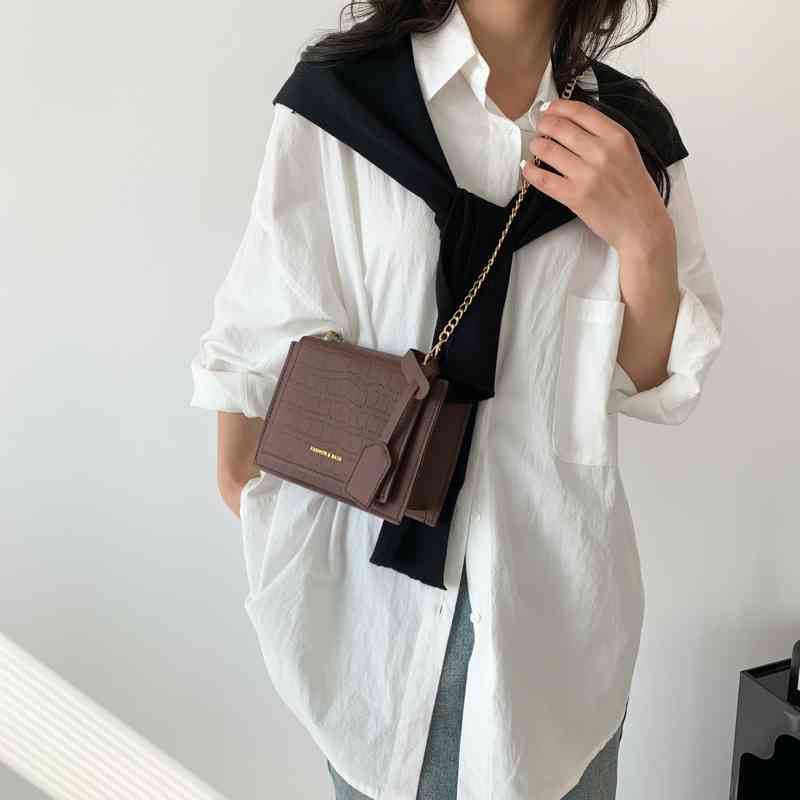 Túi Đeo Chéo Dây Xích Thời Trang Cho Nữ