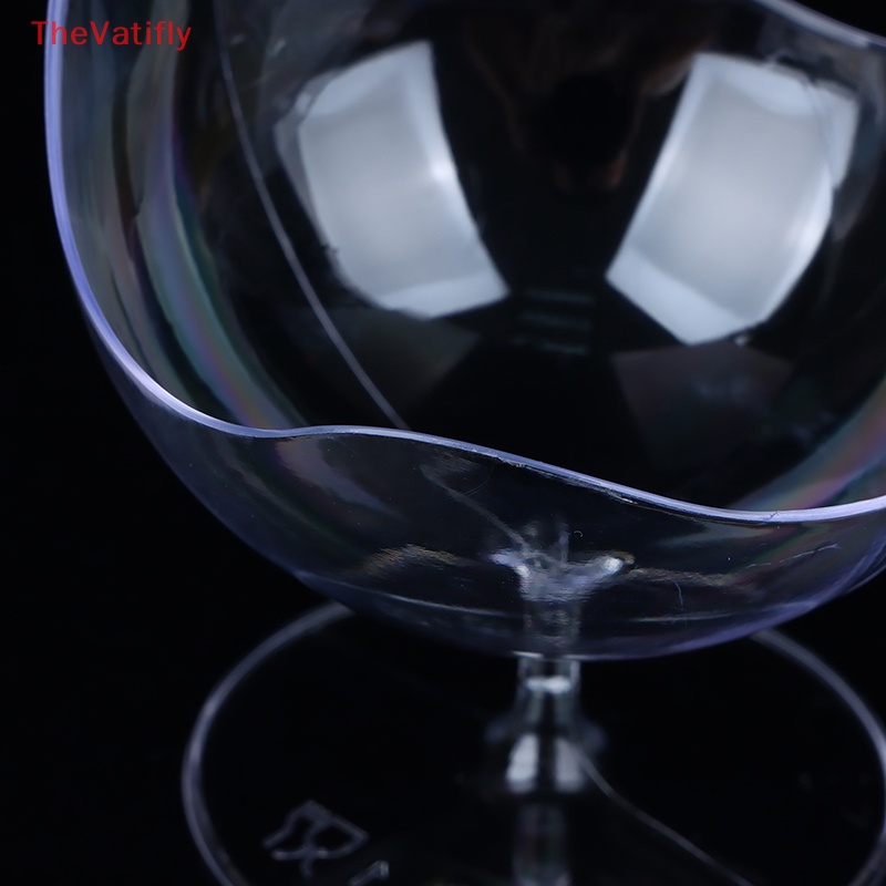 [Thevalifly] Set 10 Muỗng Ăn Món Tráng Miệng Bằng Nhựa Trong Suốt